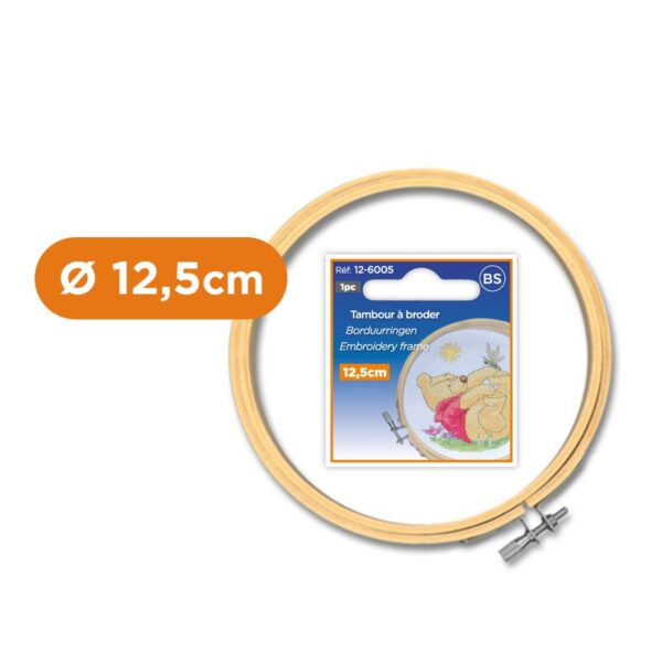 Tambour à broder diamètre : 12,5 mm