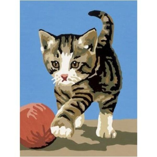 Kit canevas chaton et pelote