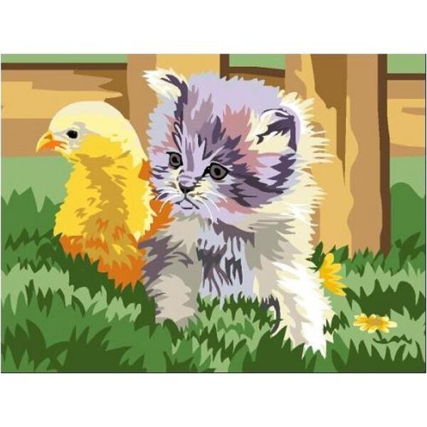 Kit canevas chaton et poussin