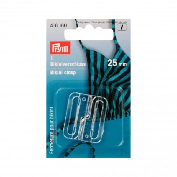 Attache maillot de bain 25mm transparent