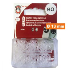 Pression plastique transparent 13mm