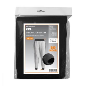 Tricot  tub. fin noir