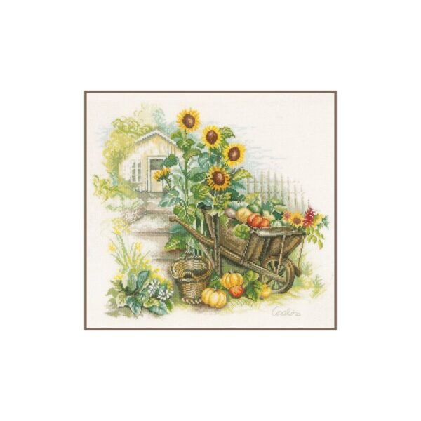 Kit au point compté Brouette et tournesols