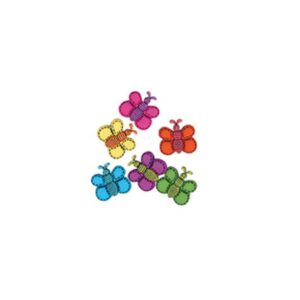Poch. boutons papillons