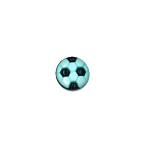Bouton ballon foot 13 mm Bleu Assiya