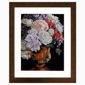 Classical vase with roses