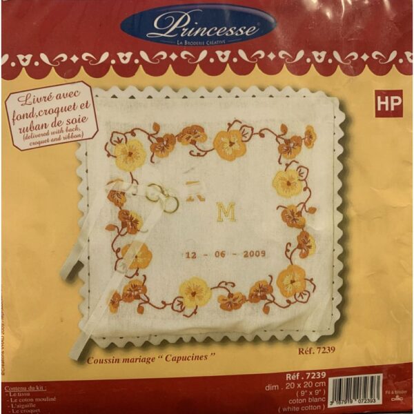 Coussin de mariage " Capucine"