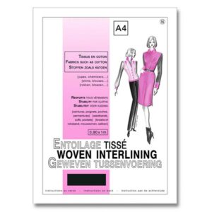 Entoilage tissé A4 noir