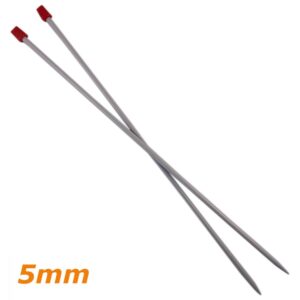 Aiguilles à tricoter 40 cm - n° 5 mm