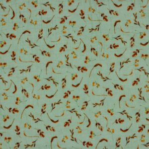 Tissus double gauze digital leaves