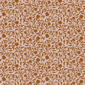Tissus cotton satin stretch flower leaves
