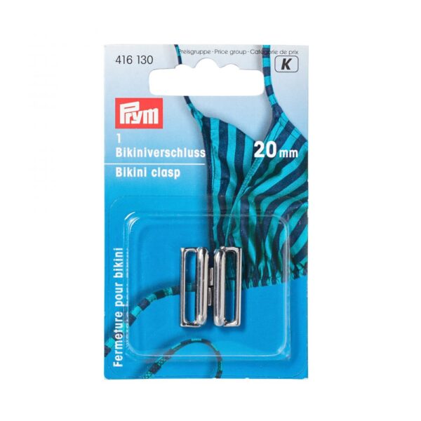Attache de maillot de bain 20mm argent