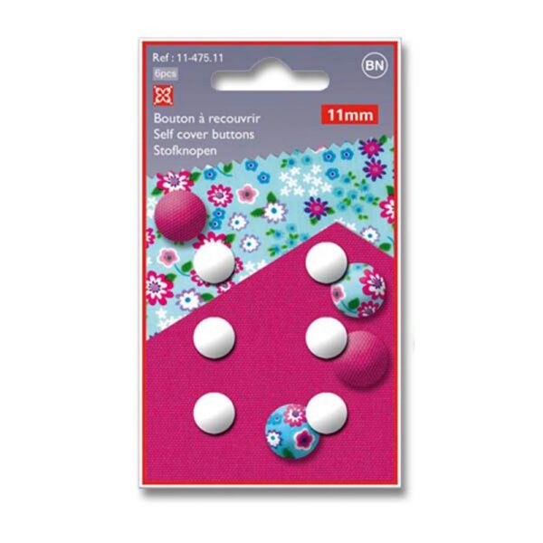 Boutons à recouvrir en plastiques