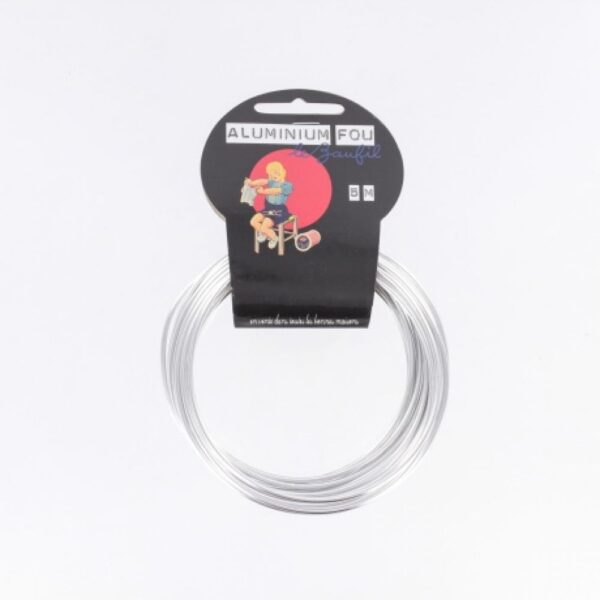 Aluminium fou 2mm 5m argent