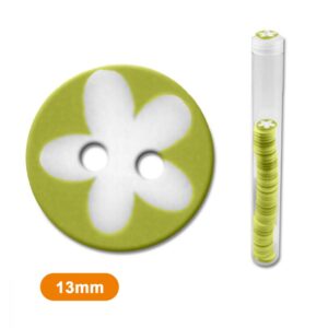 Bouton fleur 13 mm , Vert oasis