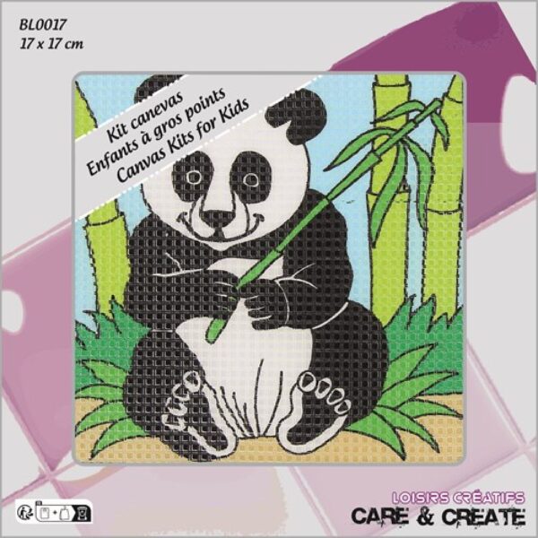 Kit canevas gros points panda