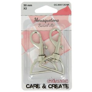 Mousquetons 30 mm x 2