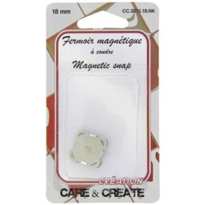 Fermoir magnétique à coudre argent