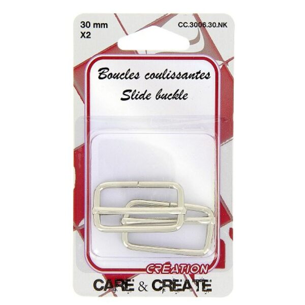 Boucles coulissantes 30 mm x 2