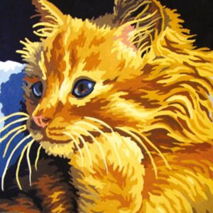 Kit canevas Chat roux