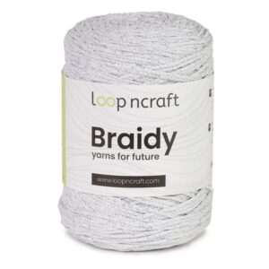 Braidy Lurex White-Silver