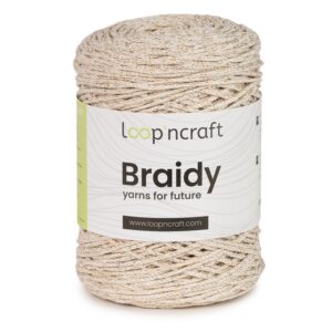 Braidy Lurex Sugar White-Gold