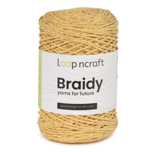 Braidy lurex Soft Yellow-Gold