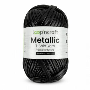 Metallic T-Shirt Yarn Black