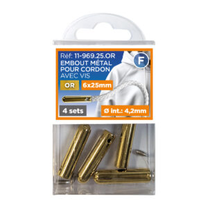 Embout métal cordon 4.2mm